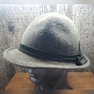 Rein Haar Exclusive Girls Kids Youth Brown Dress Hat W/Rope